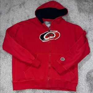 Carolina Hurricanes hoodie hooded hoody sweatshirt jacket Causeway collection 2X
